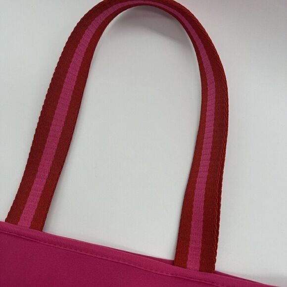 Summersalt Neoprene Beach Pool Tote Shoulder Bag NWOT‎ Hot Pink Hibuscus Red - Picture 6 of 13
